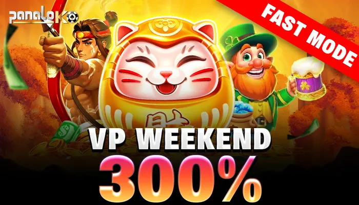 Enjoy a weekend-only VP promotion with up to 300% extra rewards. Play your favorite games and earn bigger bonuses all weekend long.